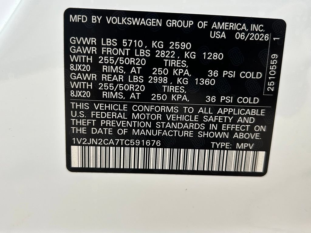 Certified 2026 Volkswagen Atlas SE FWD image 48
