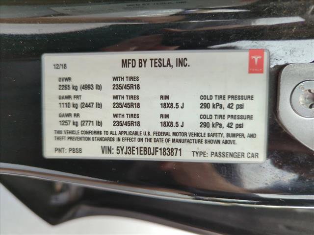 Used 2018 Tesla Model 3 Long Range image 25