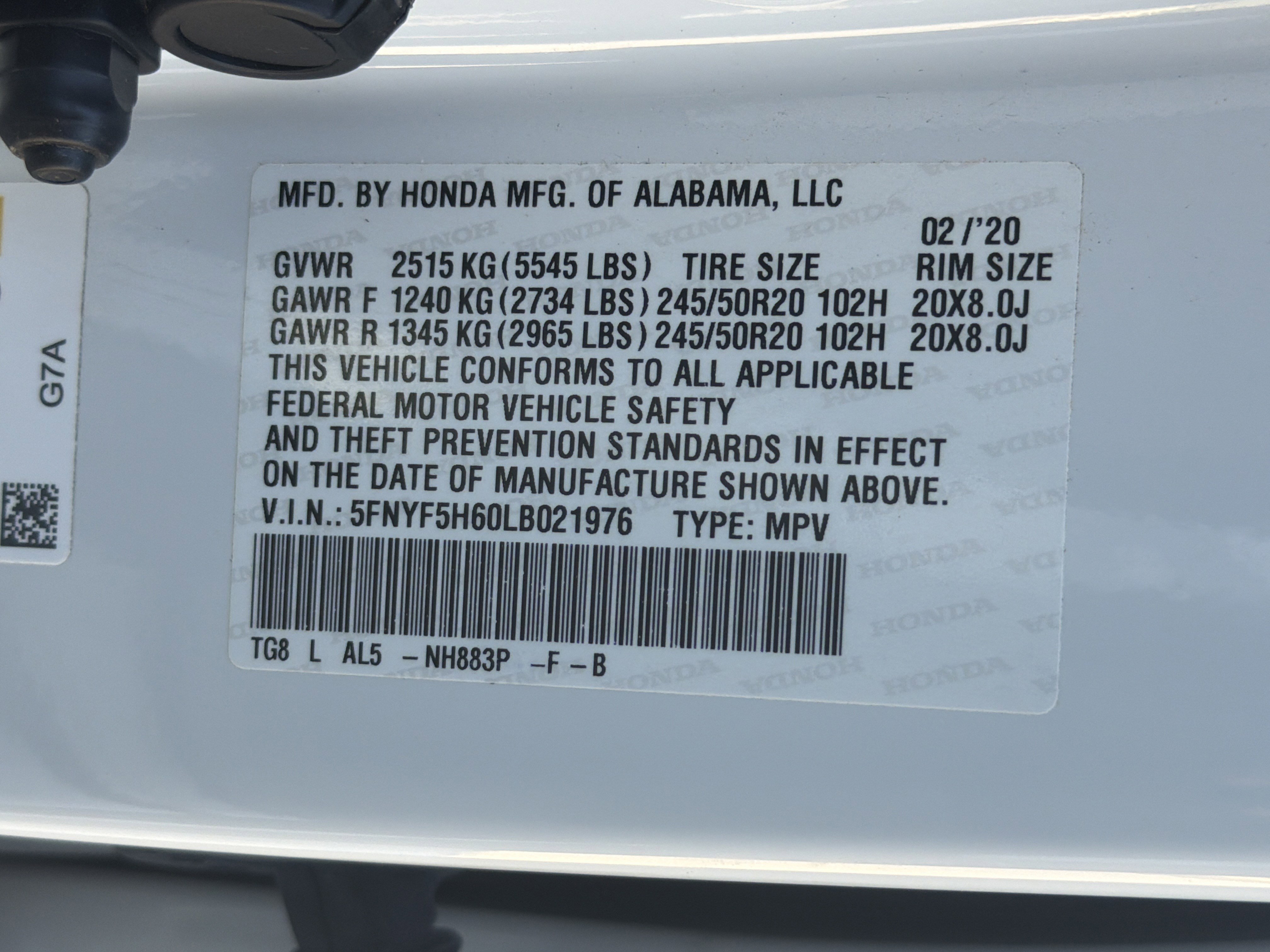 Used 2020 Honda Pilot Touring image 37