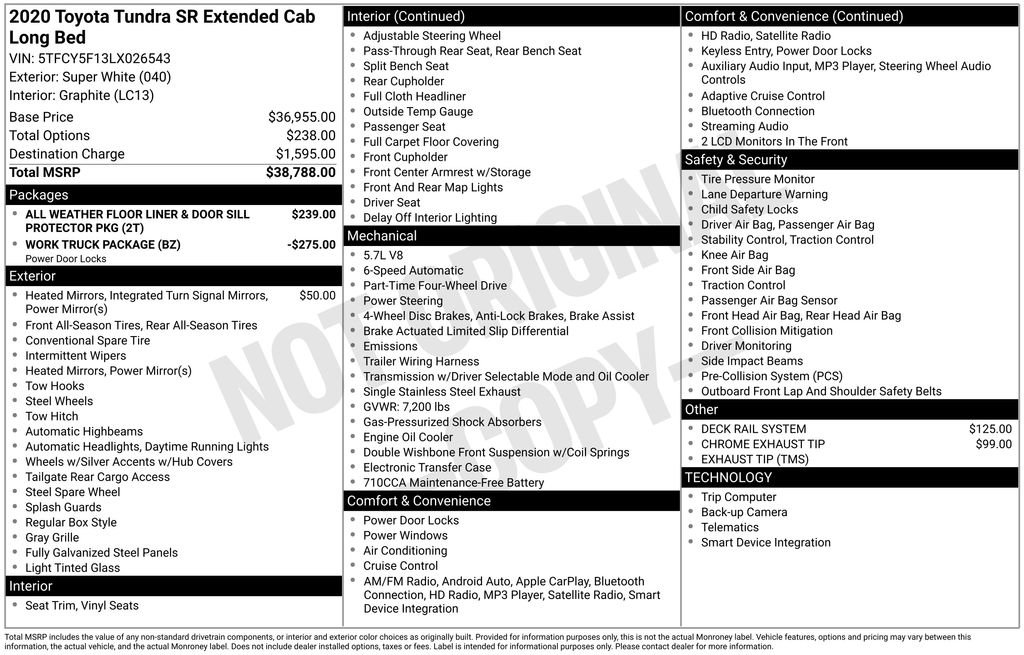 Used 2020 Toyota Tundra SR image 6