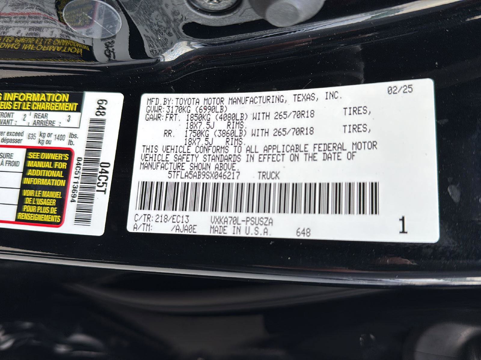 New 2025 Toyota Tundra SR5 image 29