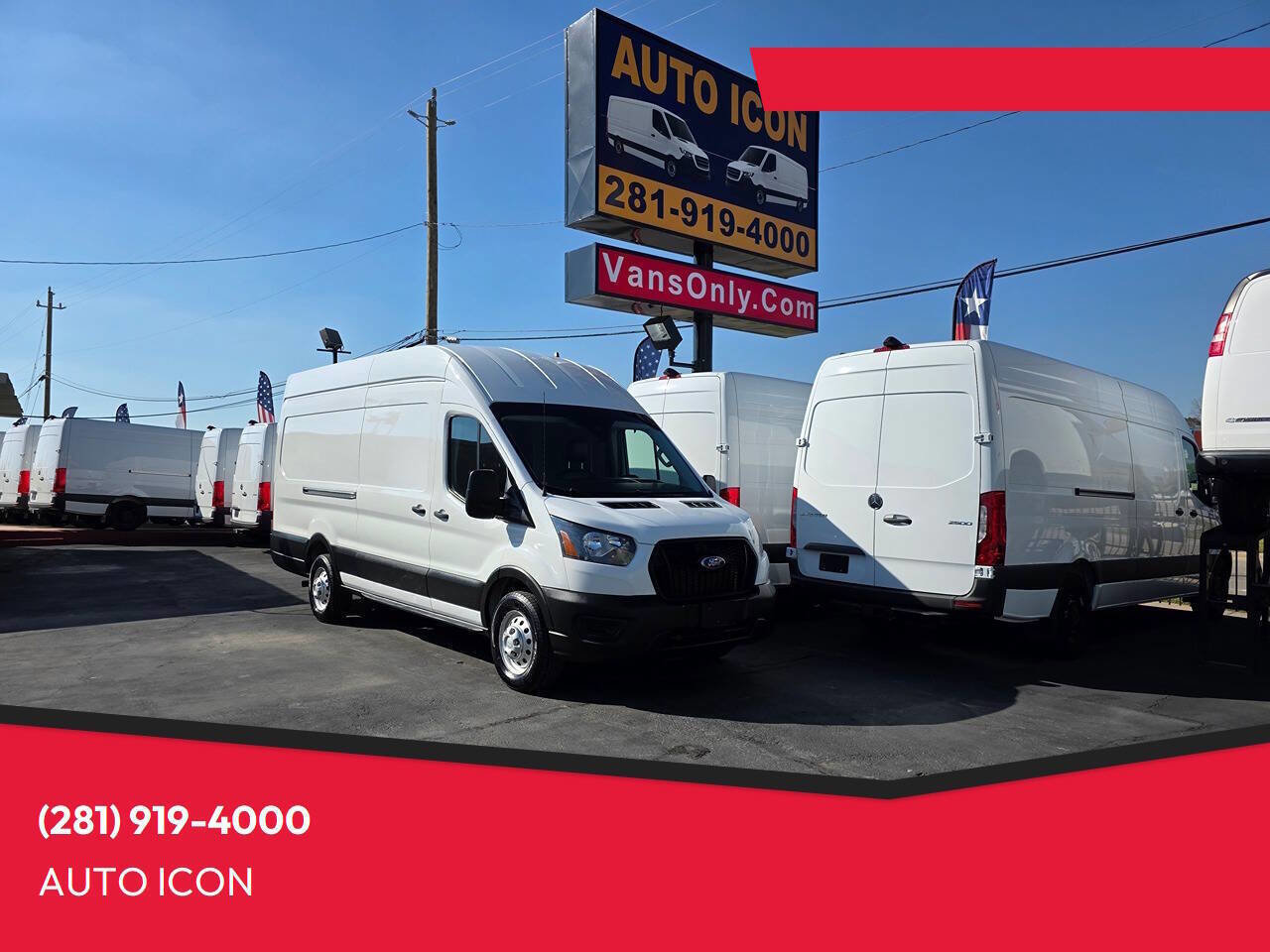 Used 2023 Ford Transit 250 148 High Roof Extended AWD image 1