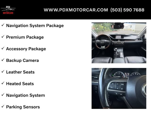 Used 2017 Lexus ES 350 w/ Navigation System Package FWD image 12