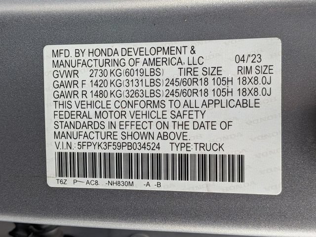 Used 2023 Honda Ridgeline RTL image 32