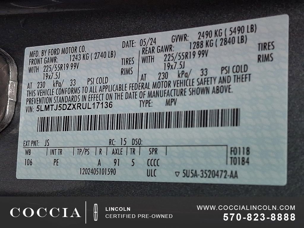 Certified 2024 Lincoln Corsair Grand Touring image 28