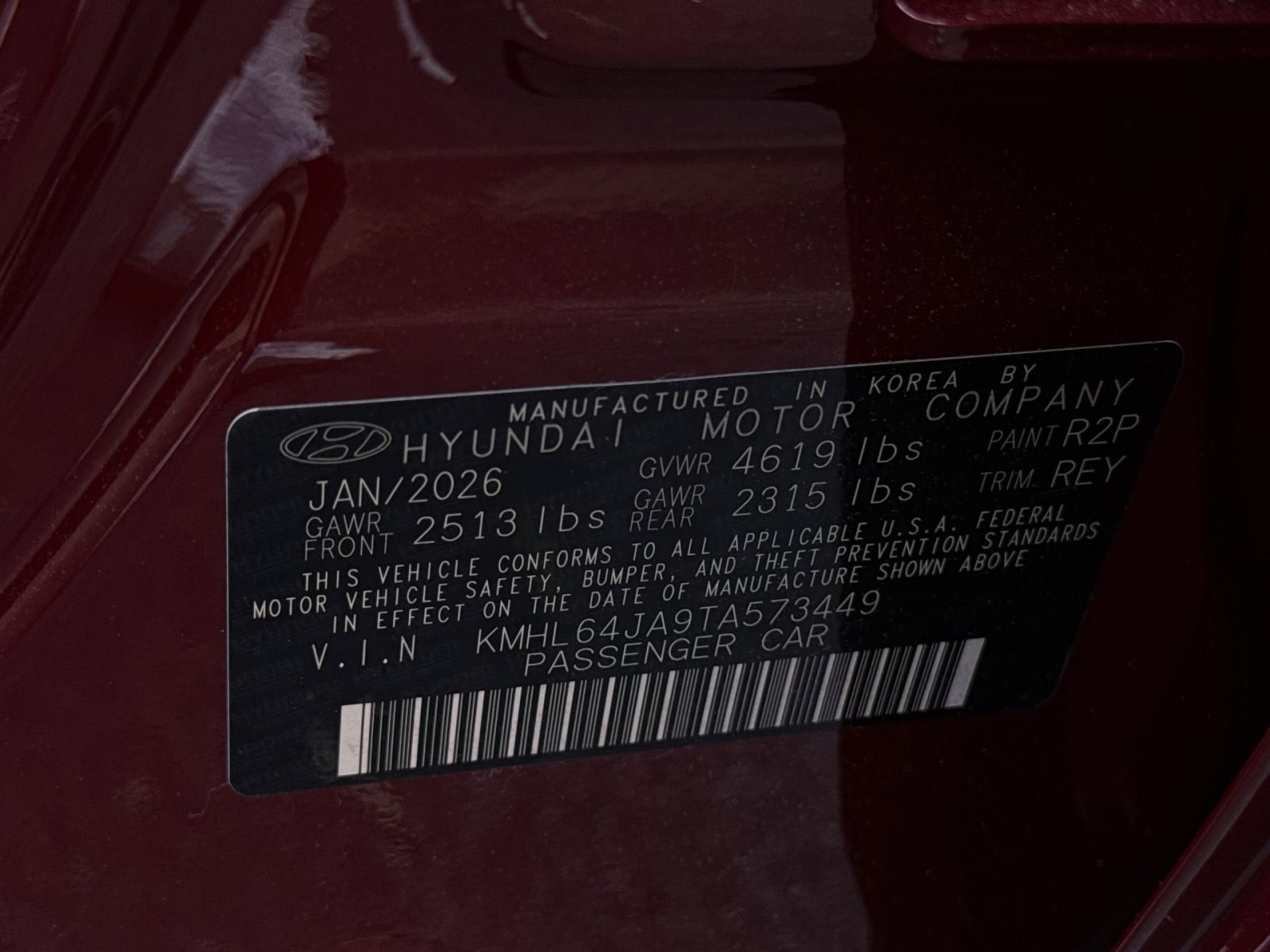 New 2026 Hyundai Sonata SEL AWD/4WD image 28