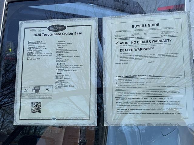 Used 2025 Toyota Land Cruiser Base w/ Premium Package image 38