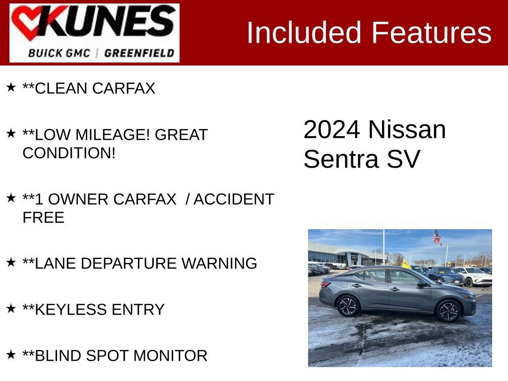 Used 2024 Nissan Sentra SV image 3