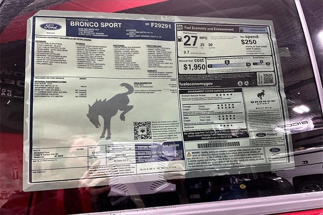 New 2025 Ford Bronco Sport Big Bend w/ Convenience Package image 14