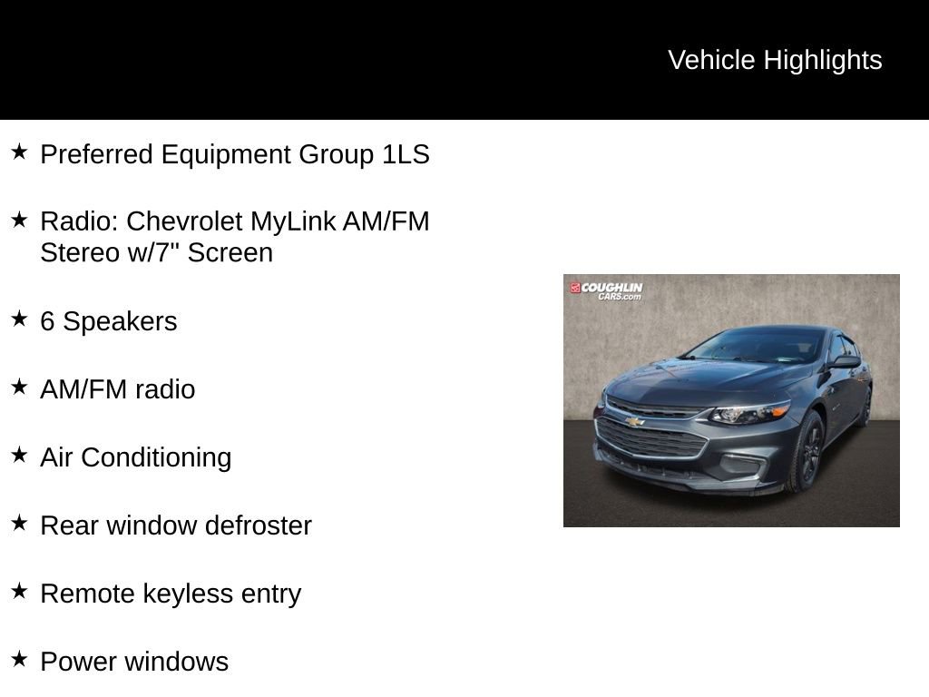 Used 2017 Chevrolet Malibu LS image 2