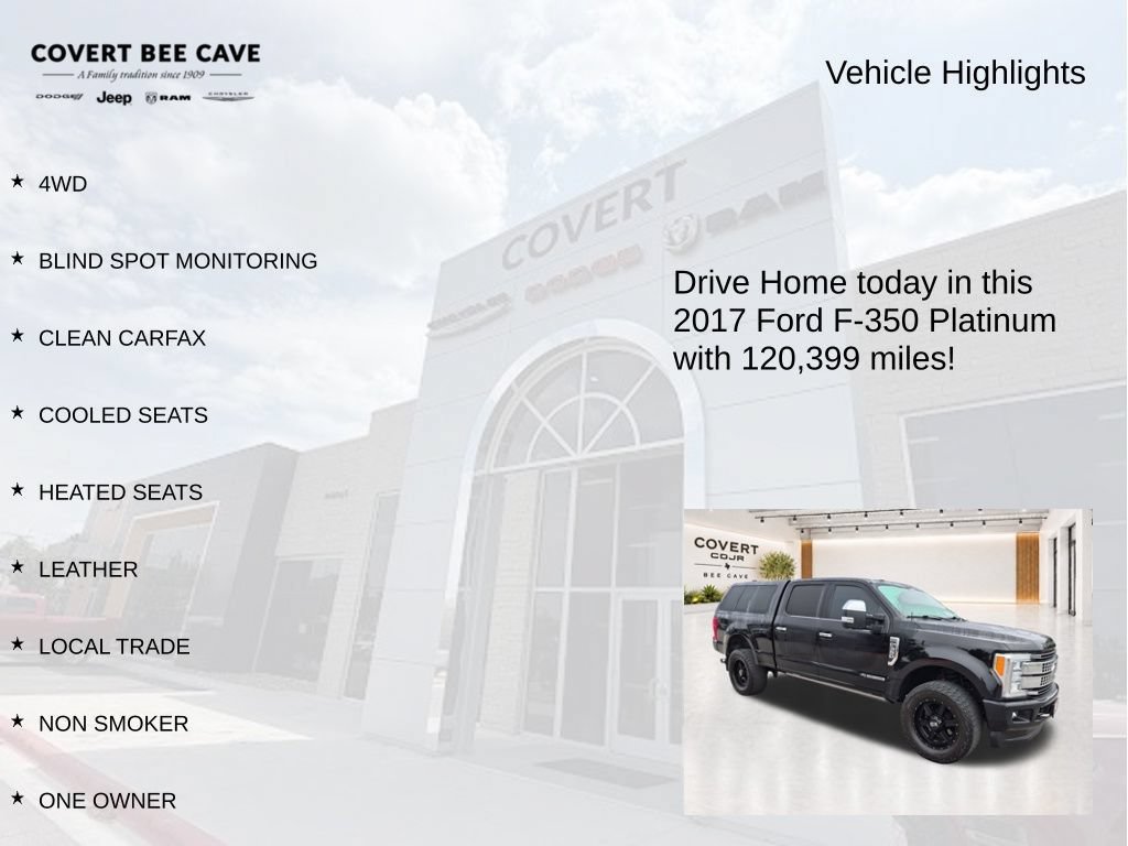 Used 2017 Ford F350 Platinum w/ Platinum Ultimate Package AWD/4WD image 8
