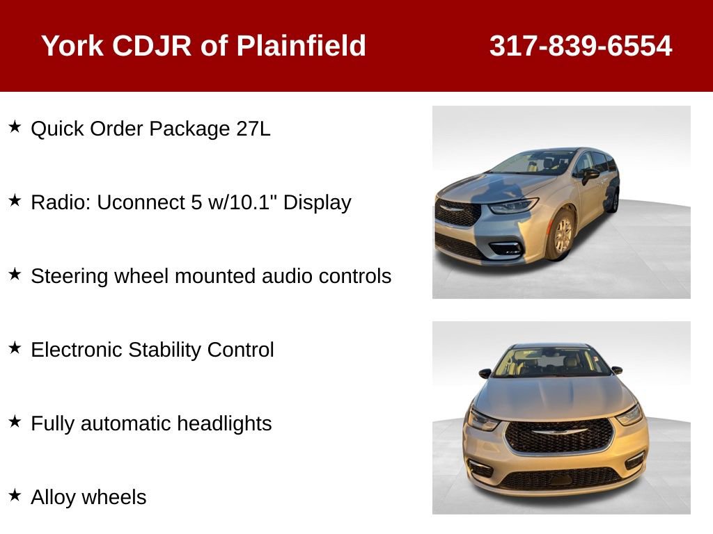 Used 2024 Chrysler Pacifica Touring-L w/ Uconnect Theater Family Group image 6