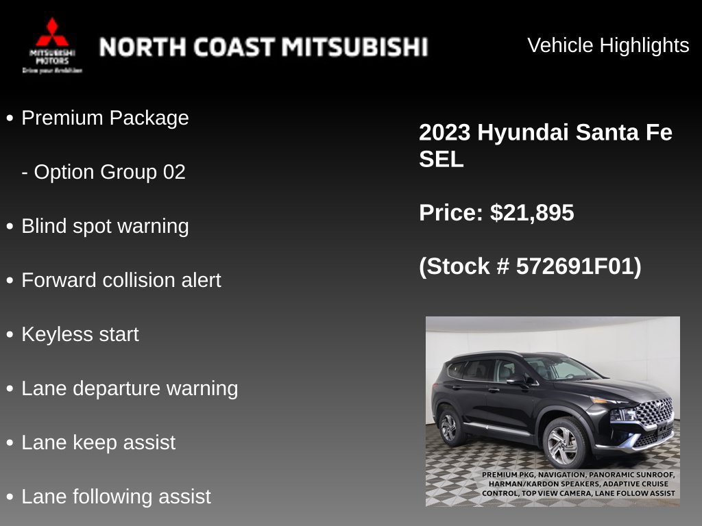 Used 2023 Hyundai Santa Fe SEL w/ Premium Package AWD/4WD image 2