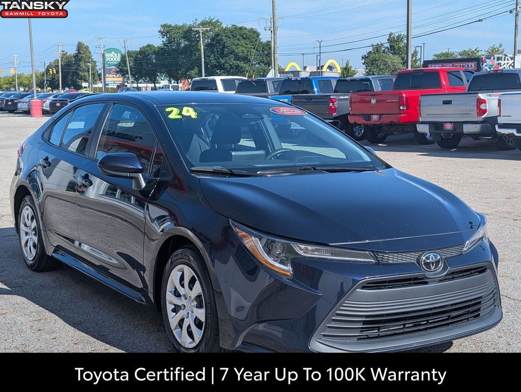 Certified 2024 Toyota Corolla LE FWD image 1