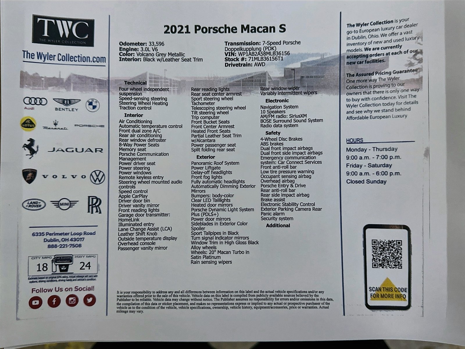 Used 2021 Porsche Macan S AWD/4WD image 50