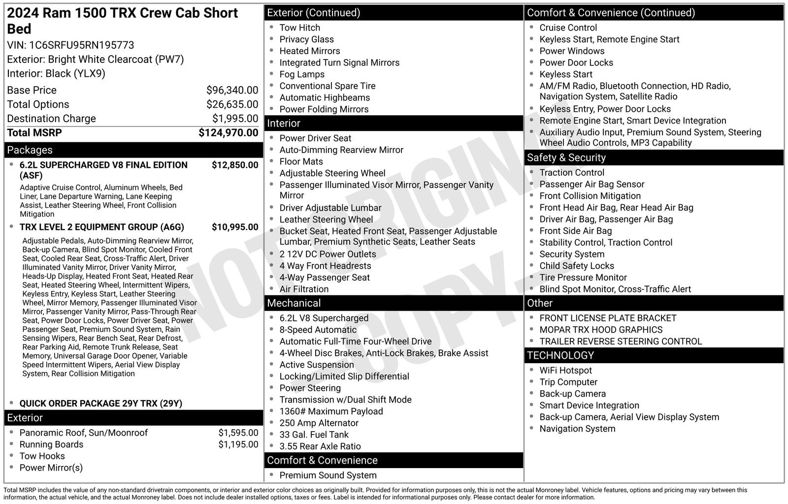 Used 2024 RAM 1500 TRX image 33