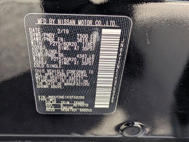 Used 2019 Nissan Armada Platinum w/ Captain's Chairs Package image 29