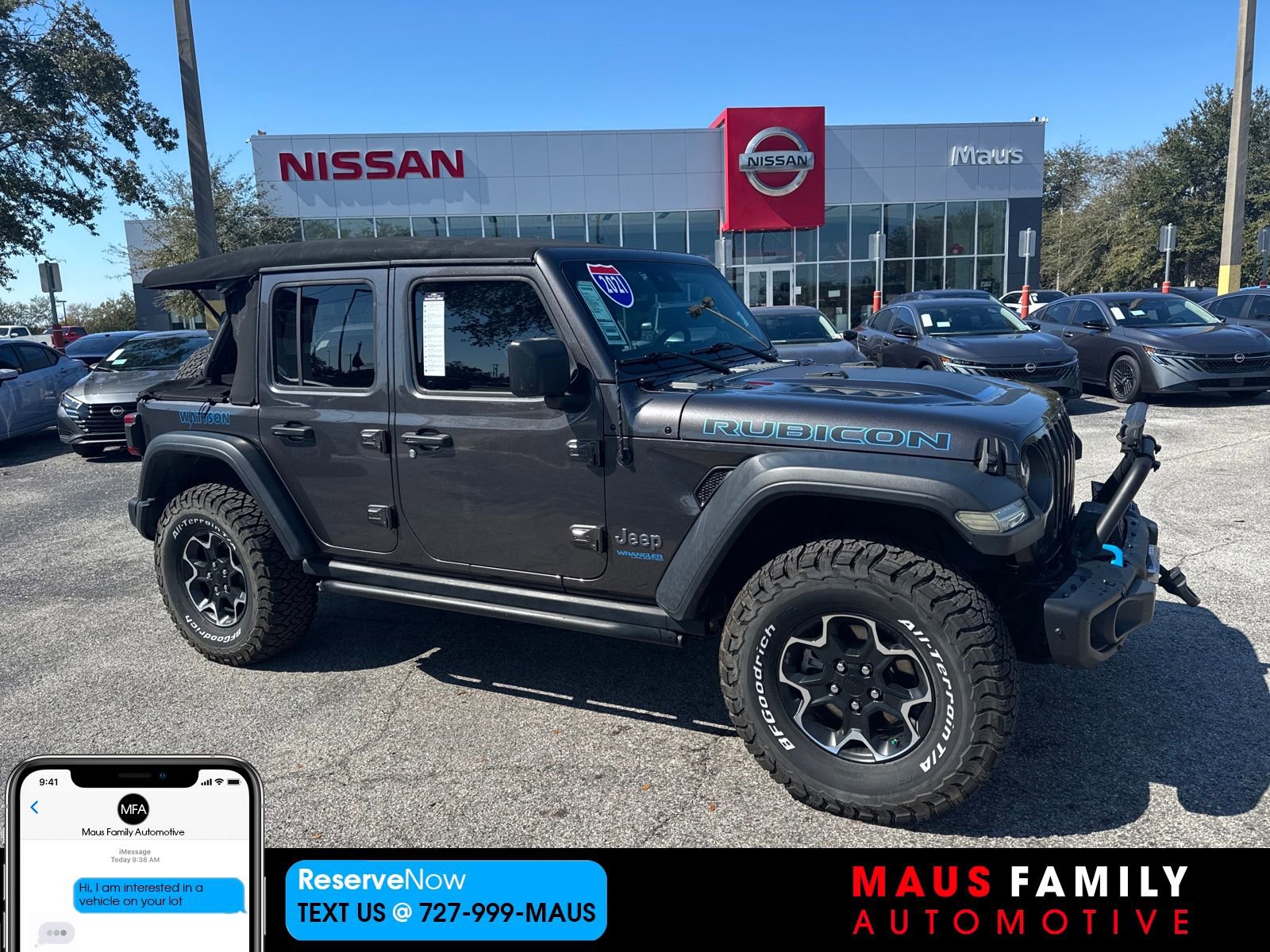 Used 2021 Jeep Wrangler Unlimited Rubicon 4xe w/ Steel Bumper Group