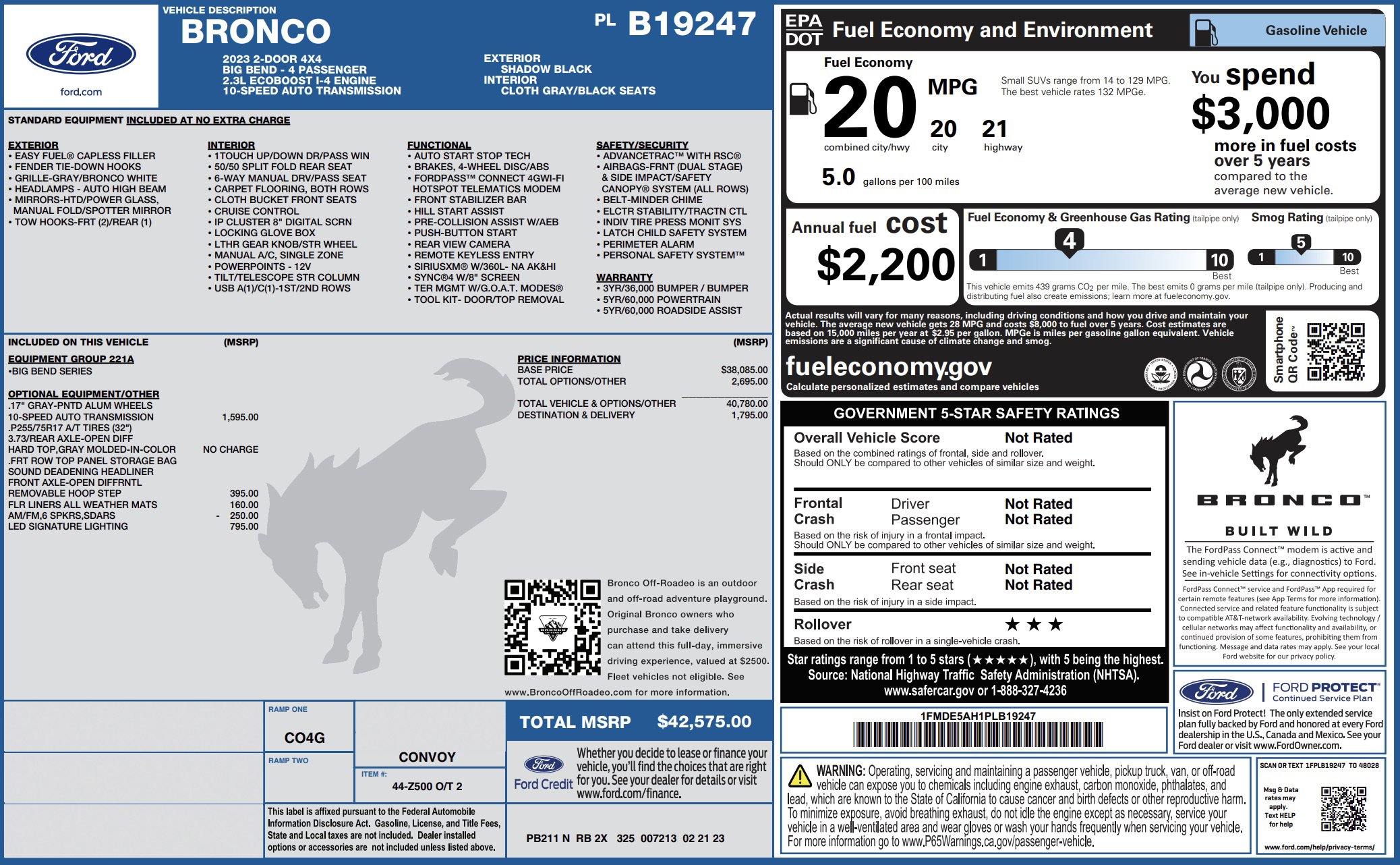 Used 2023 Ford Bronco Big Bend image 3