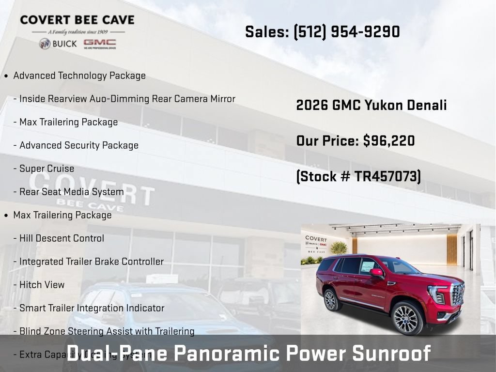 New 2026 GMC Yukon Denali w/ Denali Reserve Package AWD/4WD image 16