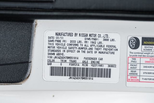 Used 2011 Nissan 370Z Touring w/ Sport Pkg image 53