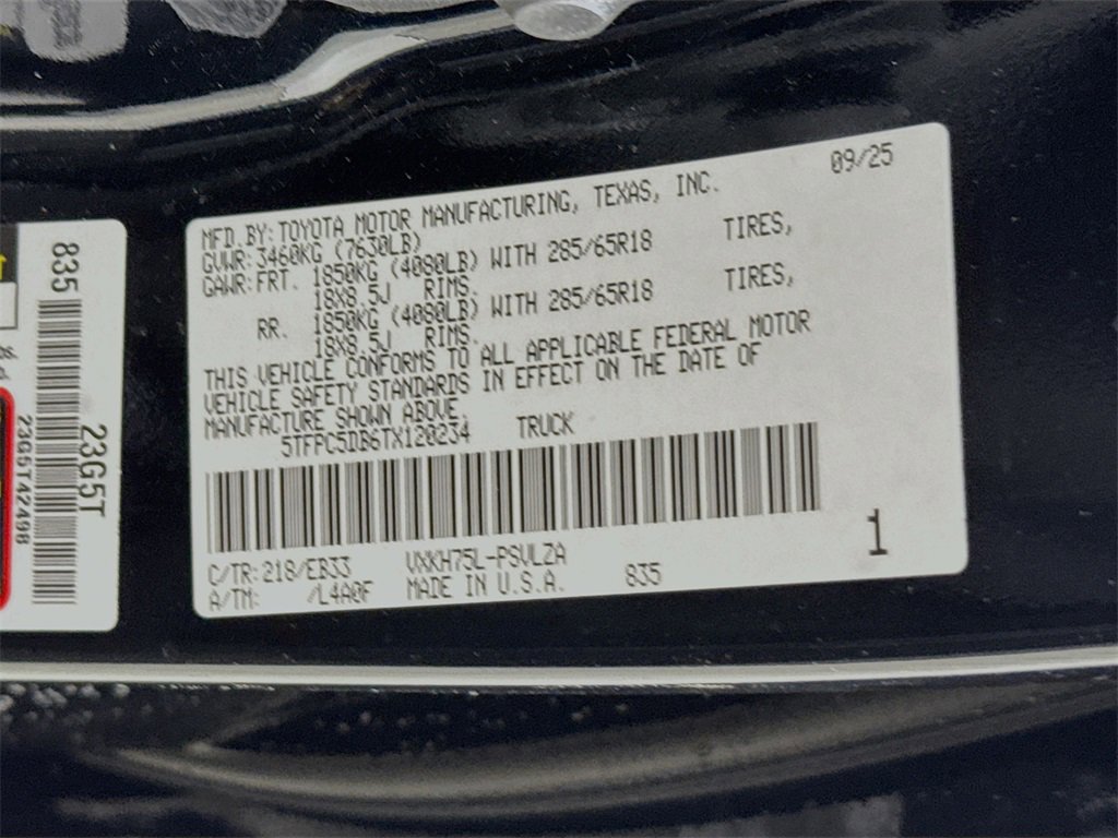 New 2026 Toyota Tundra TRD Pro image 30