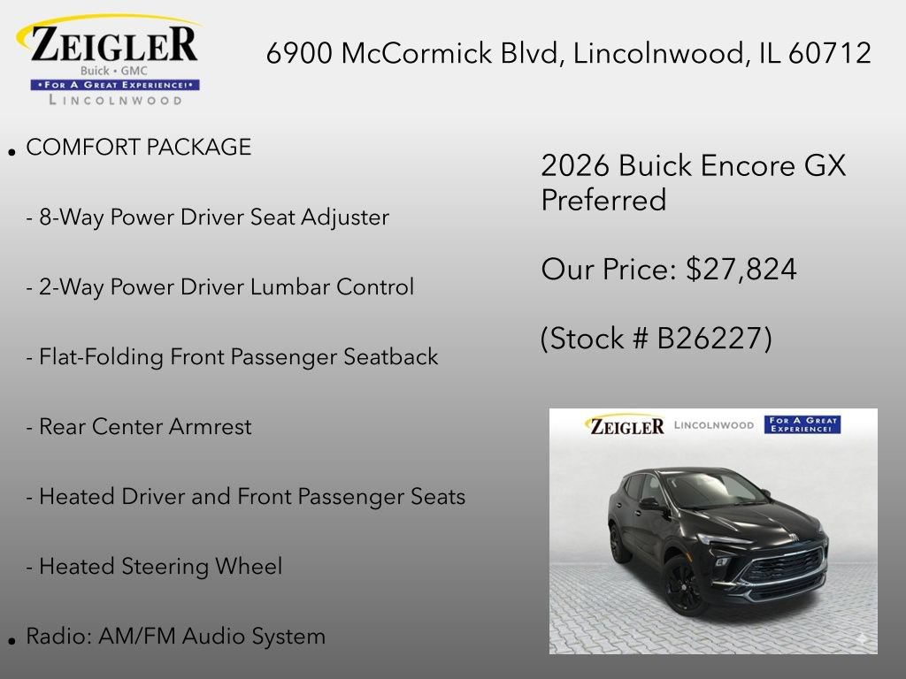 New 2026 Buick Encore GX Preferred w/ Comfort Package AWD/4WD image 6