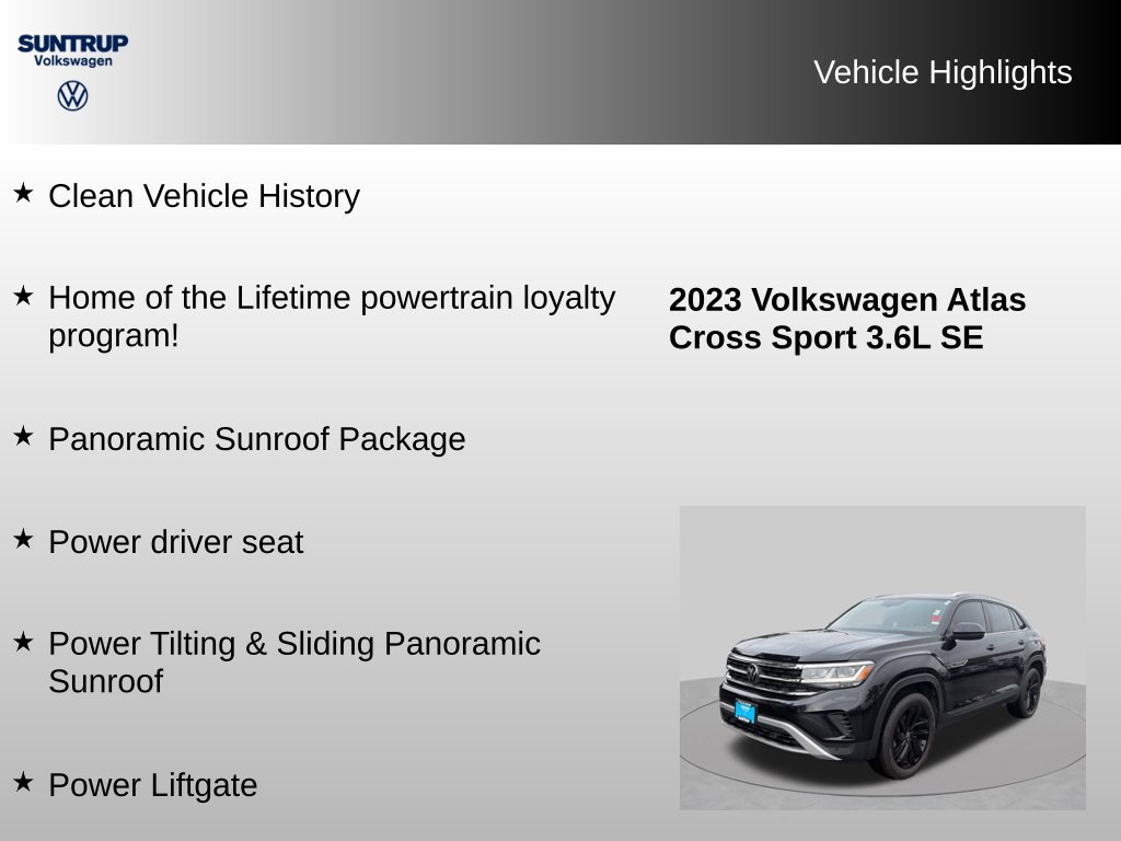 Used 2023 Volkswagen Atlas Cross Sport SE w/ Panoramic Sunroof Package AWD/4WD image 8