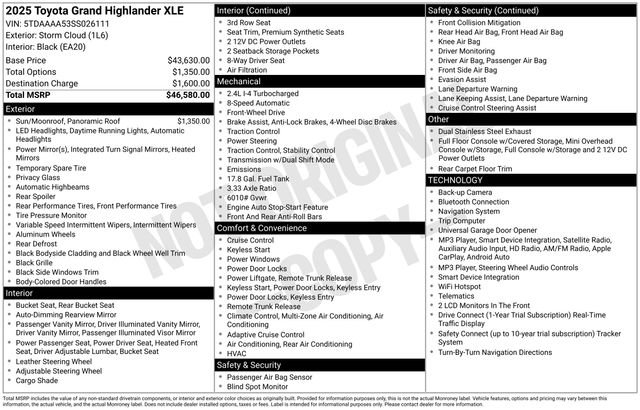 Used 2025 Toyota Grand Highlander FWD image 7