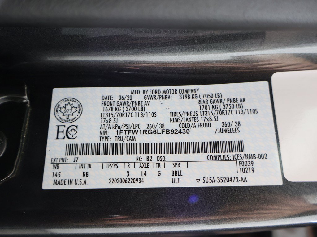 Used 2020 Ford F150 Raptor w/ Equipment Group 802A Luxury AWD/4WD image 59
