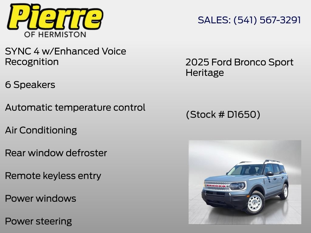 New 2025 Ford Bronco Sport Heritage AWD/4WD image 6