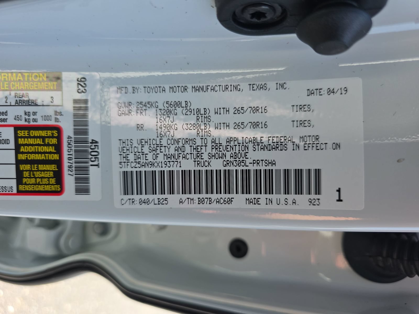 Used 2019 Toyota Tacoma TRD Pro AWD/4WD image 35