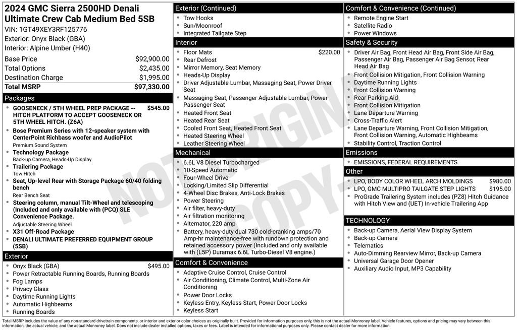 Used 2024 GMC Sierra 2500 Denali Ultimate image 13