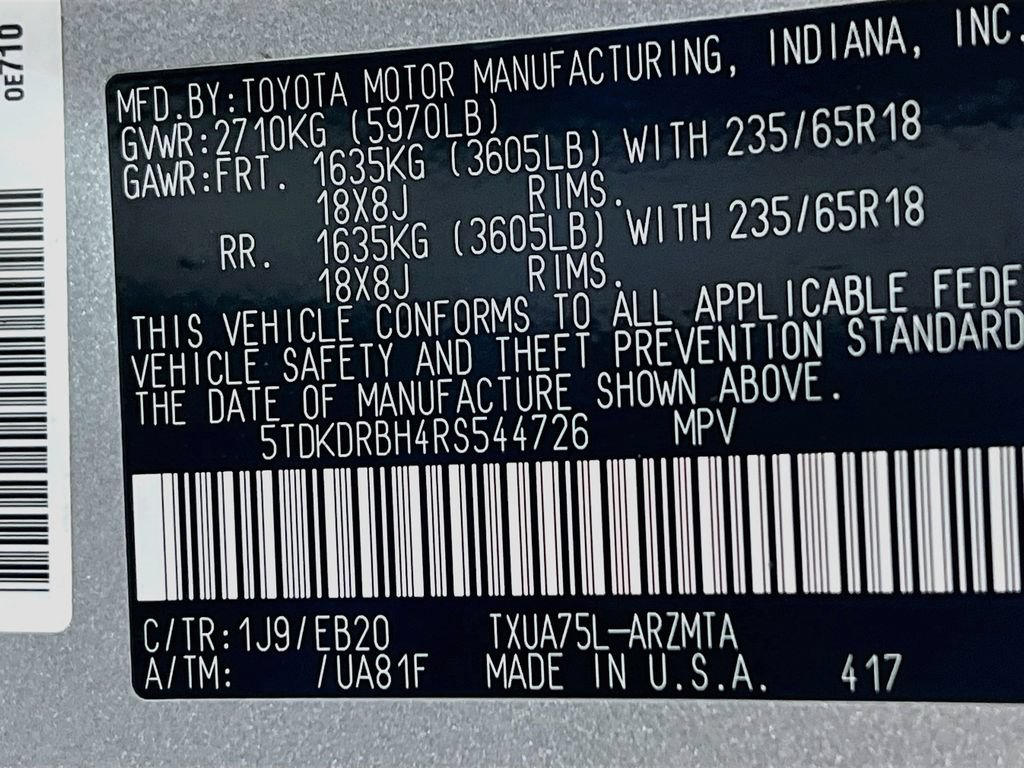 Certified 2024 Toyota Highlander XLE AWD/4WD image 29