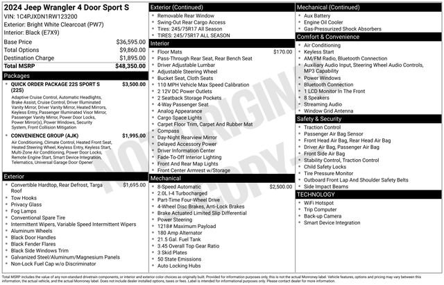 Used 2024 Jeep Wrangler Sport S image 27