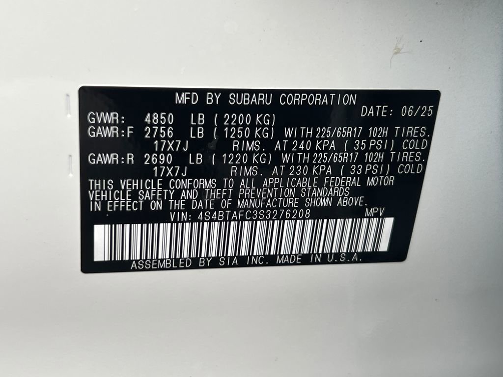 Certified 2025 Subaru Outback Premium image 31