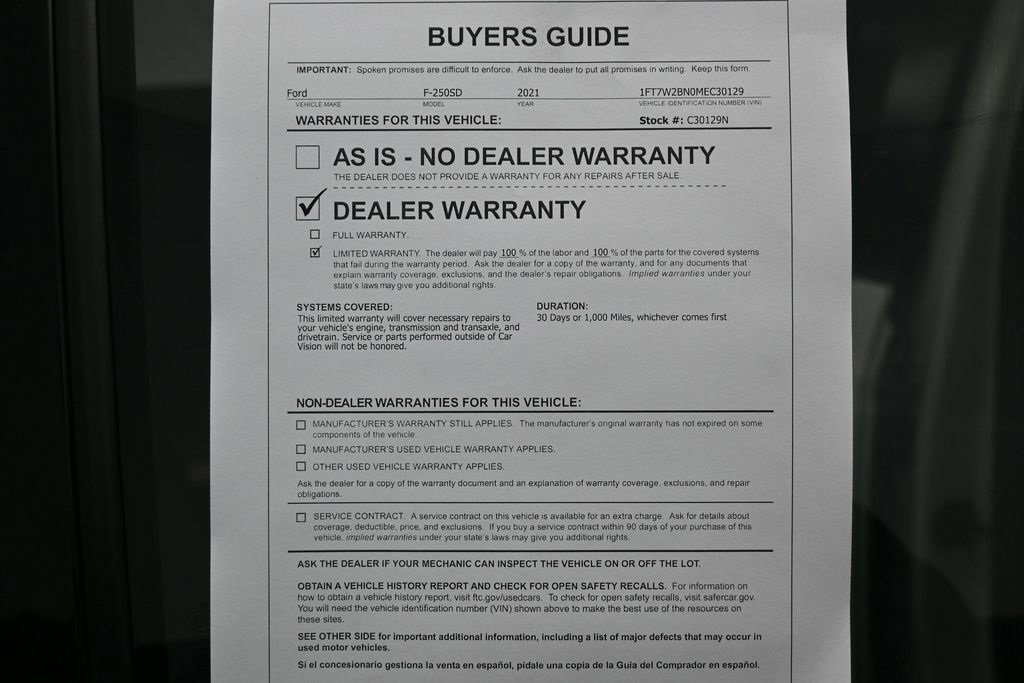 Used 2021 Ford F250 Lariat w/ Lariat Value Package image 34