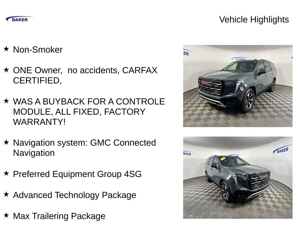 Certified 2025 GMC Yukon AT4 Ultimate w/ LPO, Floor Liner Package AWD/4WD image 4