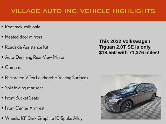 Used 2022 Volkswagen Tiguan SE w/ Panoramic Sunroof Package AWD/4WD image 21