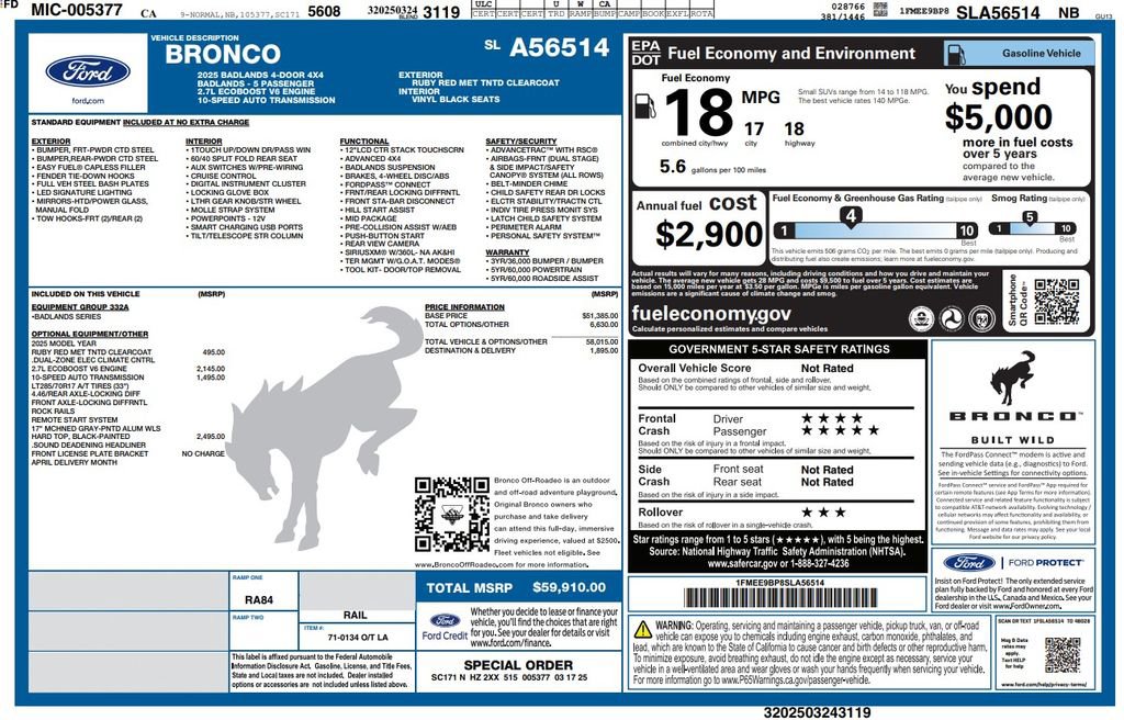 Used 2025 Ford Bronco Badlands image 4