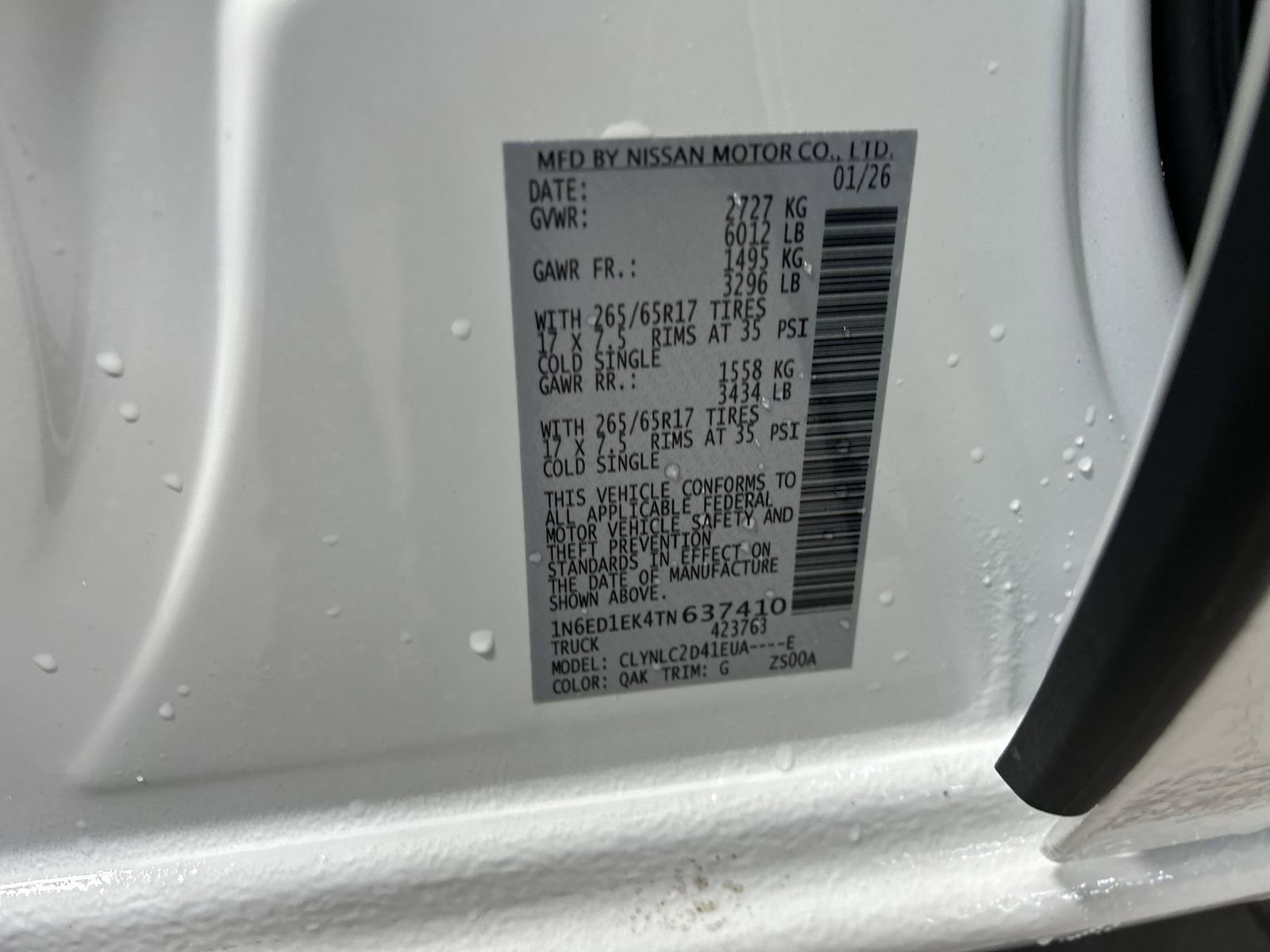 New 2026 Nissan Frontier SV w/ SV Convenience Package image 41