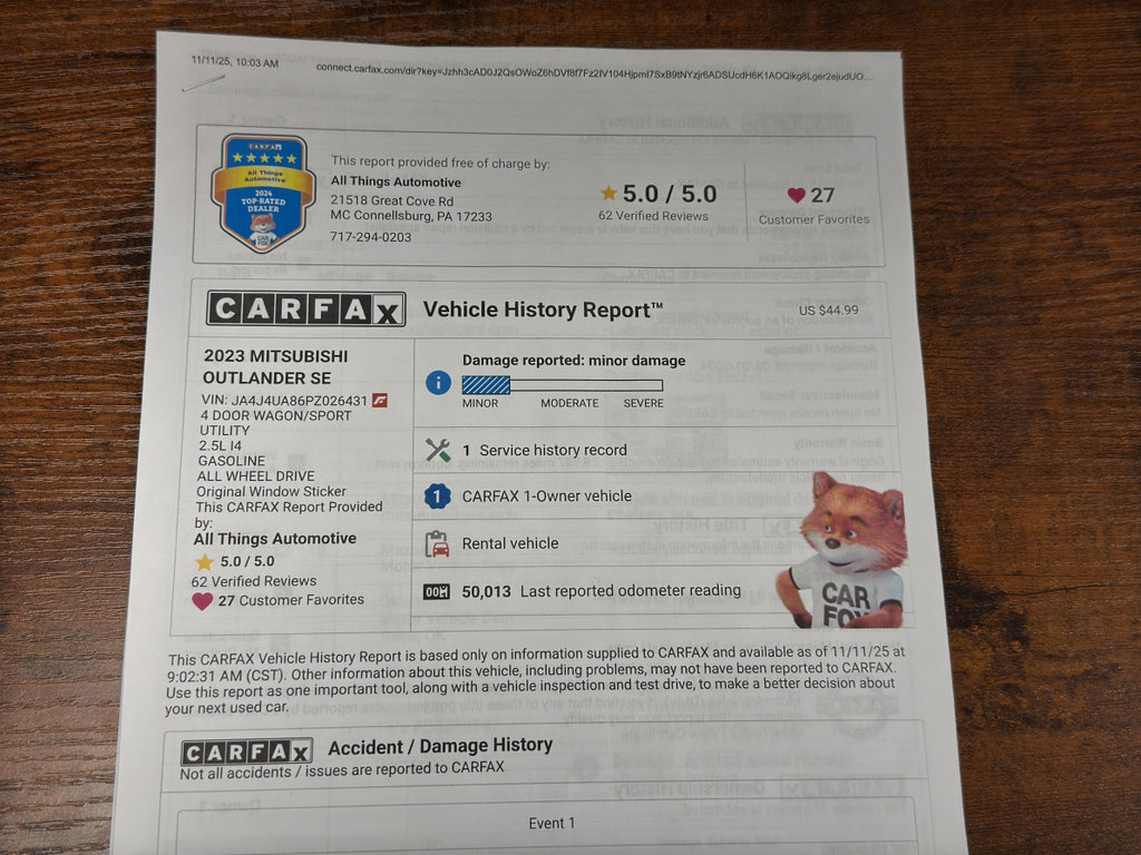 Used 2023 Mitsubishi Outlander SE image 37
