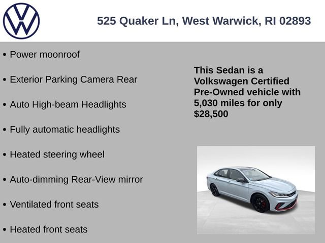 Certified 2025 Volkswagen Jetta GLI Autobahn w/ GLI Black Package image 13