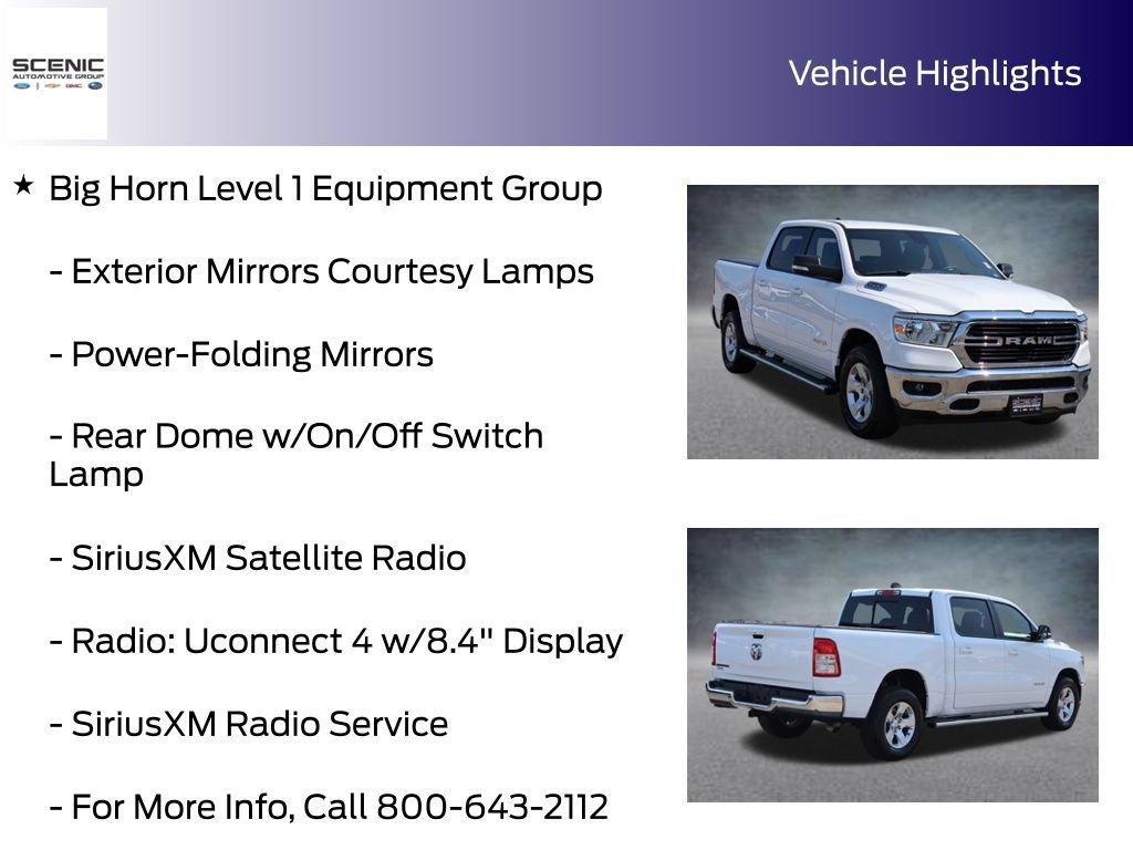 Used 2021 RAM 1500 Big Horn RWD image 15