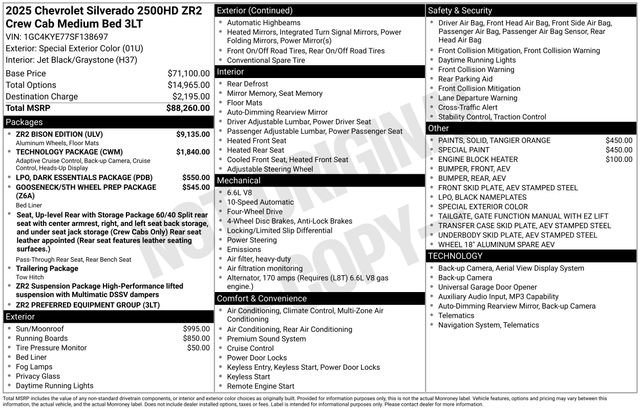 Used 2025 Chevrolet Silverado 2500 ZR2 w/ ZR2 Bison Edition AWD/4WD image 29