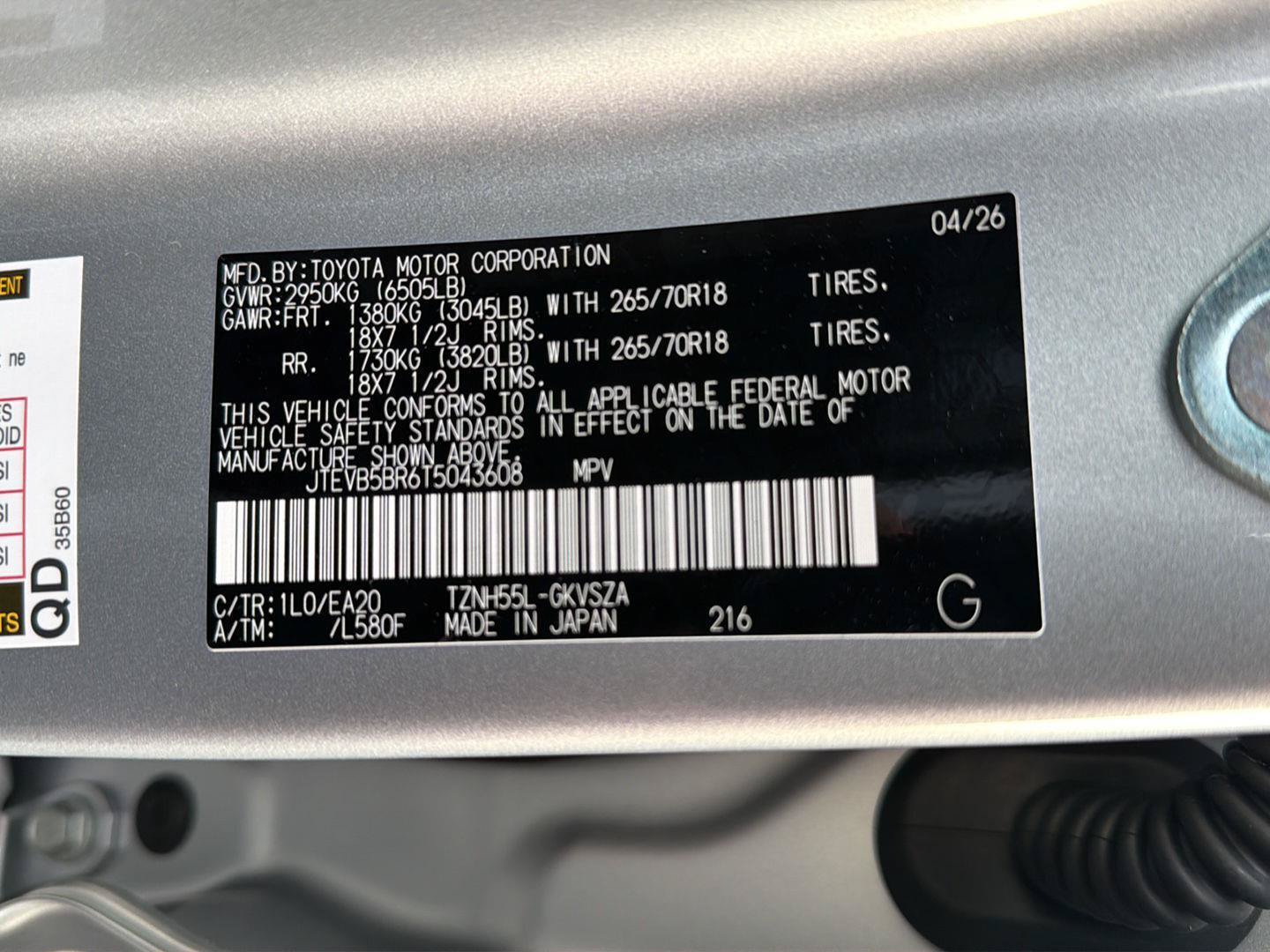 New 2026 Toyota 4Runner TRD Off-Road Premium AWD/4WD image 37