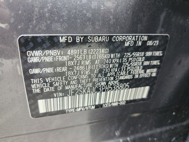 Used 2023 Subaru Forester Sport w/ Popular Package #3 image 42