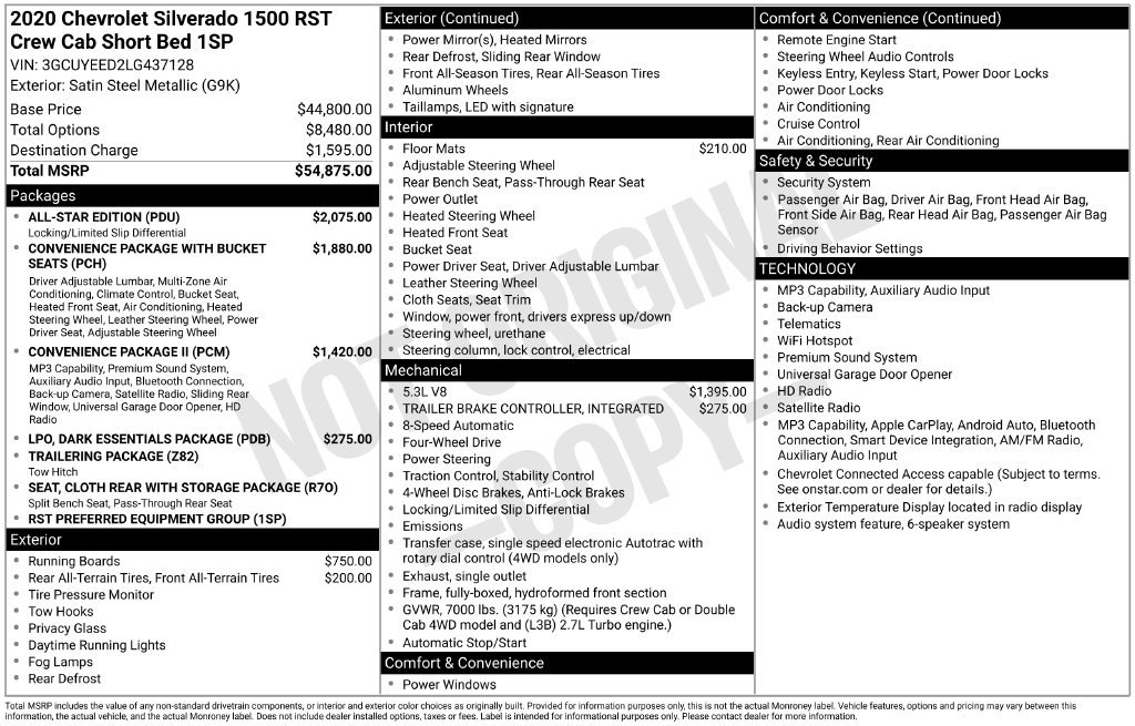 Used 2020 Chevrolet Silverado 1500 RST w/ All-Star Edition AWD/4WD image 5