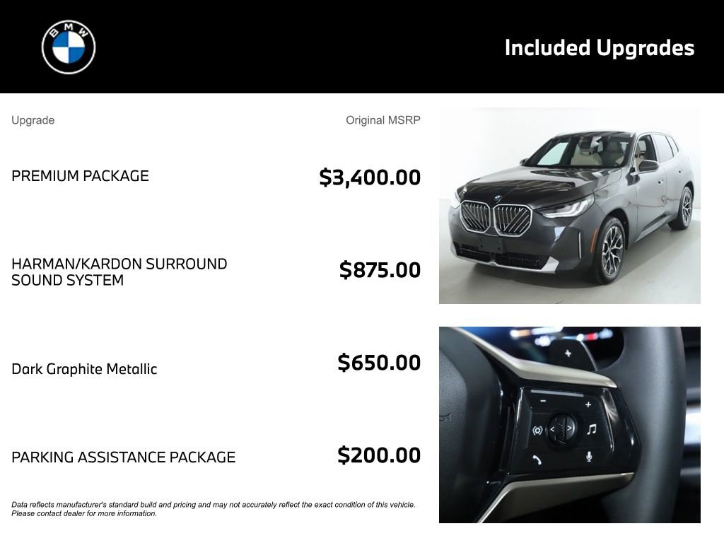 Used 2025 BMW X3 xDrive30i w/ Premium Package AWD/4WD image 4