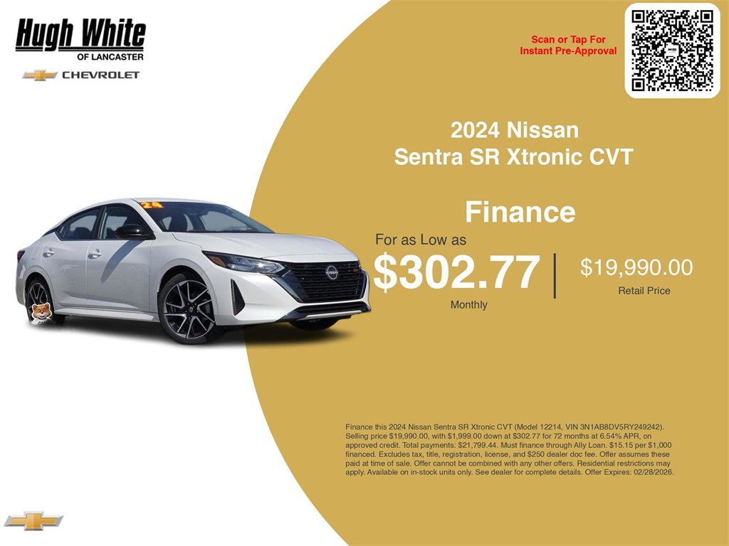 Used 2024 Nissan Sentra SR w/ Trunk Package image 3